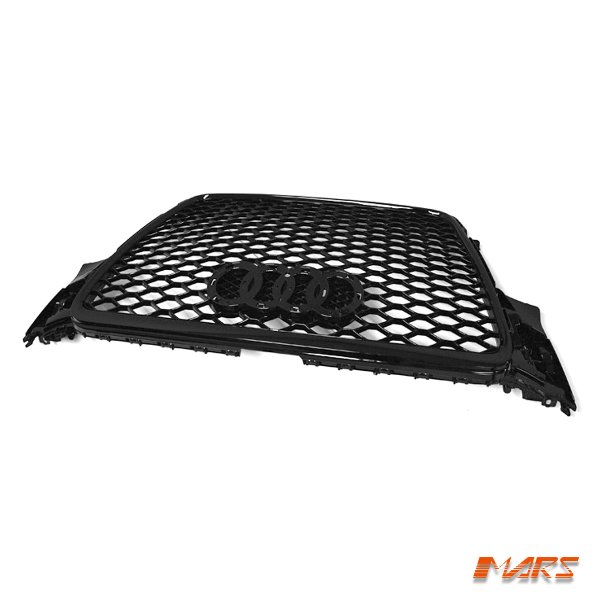 Gloss Black Honeycomb RS4 Style Front Bumper Bar Grille Grill Bodykit for AUDI A4 S4 B8 2009 - 2011 - Mars Performance