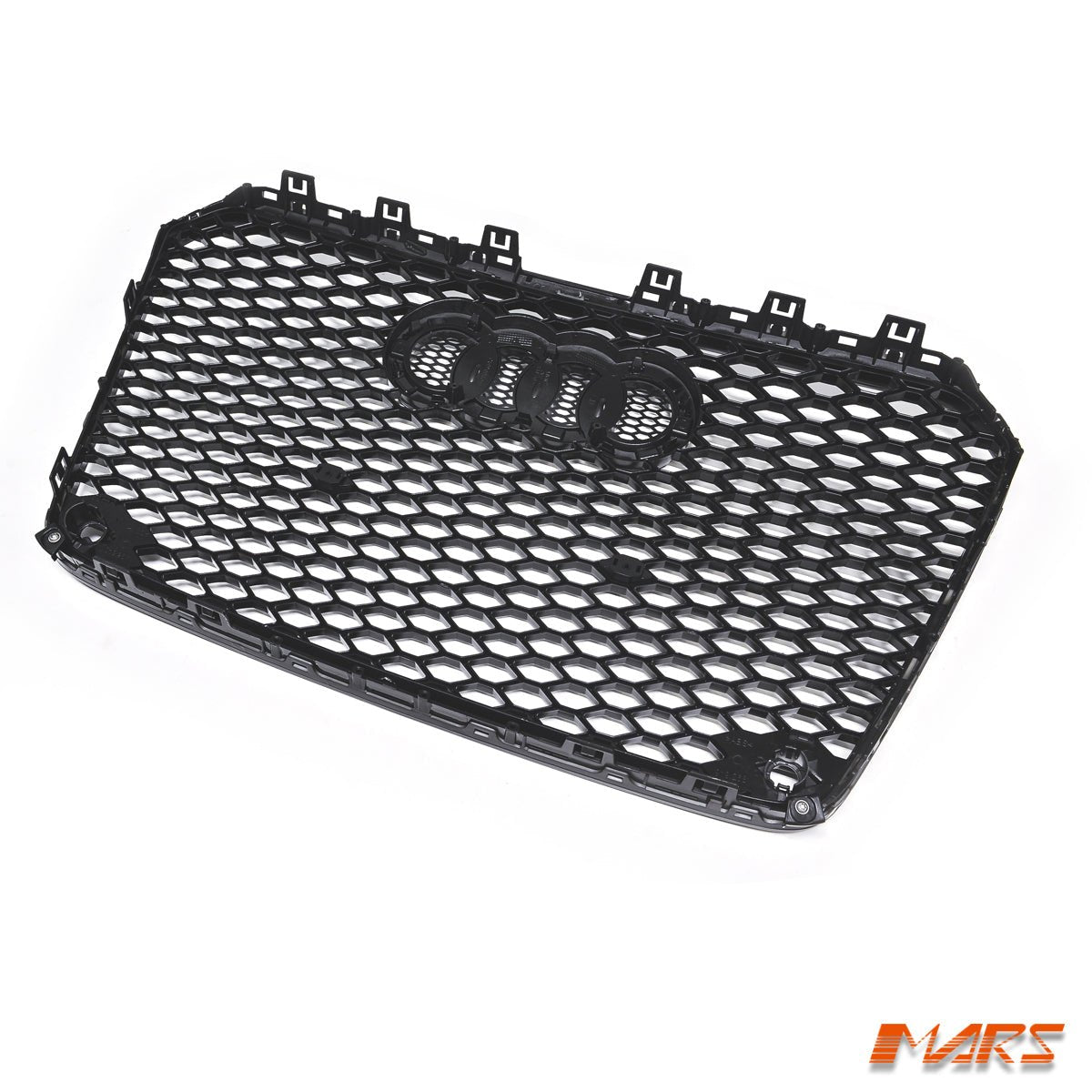 Gloss Black Honeycomb RS5 Style Front Bumper Bar Grille Grill Bodykit for AUDI A5 S5 8T 2013 - 2016 - Mars Performance