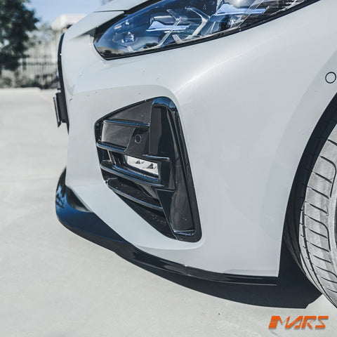 Gloss Black M Performance Style Front bar lip spoiler Bodykit for BMW 4 Series G22 G23 M Sport bumper - Mars Performance