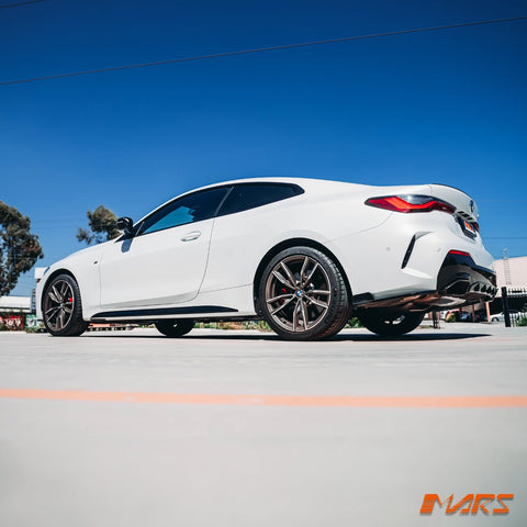 Gloss Black M Performance Style Lower Side Skirts Trim Bodykit for BMW 4 Series G22 G23 M Sport - Mars Performance