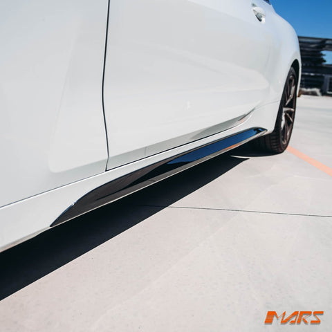 Gloss Black M Performance Style Lower Side Skirts Trim Bodykit for BMW 4 Series G22 G23 M Sport - Mars Performance