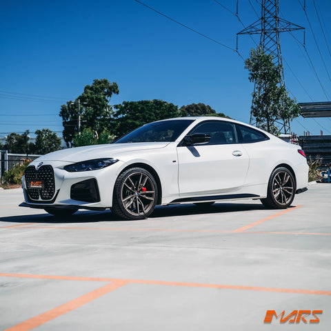 Gloss Black M Performance Style Lower Side Skirts Trim Bodykit for BMW 4 Series G22 G23 M Sport - Mars Performance