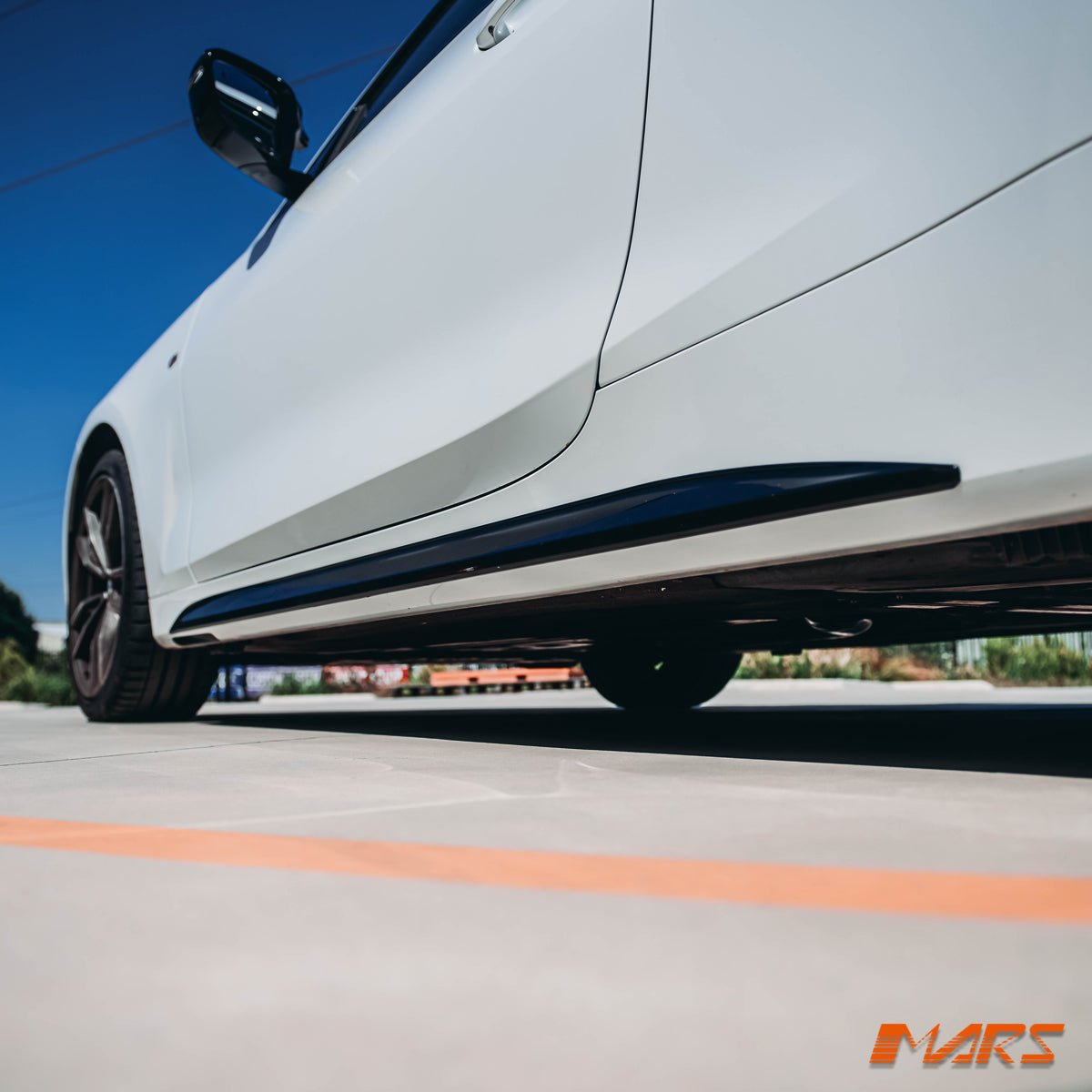 Gloss Black M Performance Style Lower Side Skirts Trim Bodykit for BMW 4 Series G22 G23 M Sport - Mars Performance