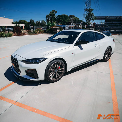 Gloss Black M Performance Style Lower Side Skirts Trim Bodykit for BMW 4 Series G22 G23 M Sport - Mars Performance