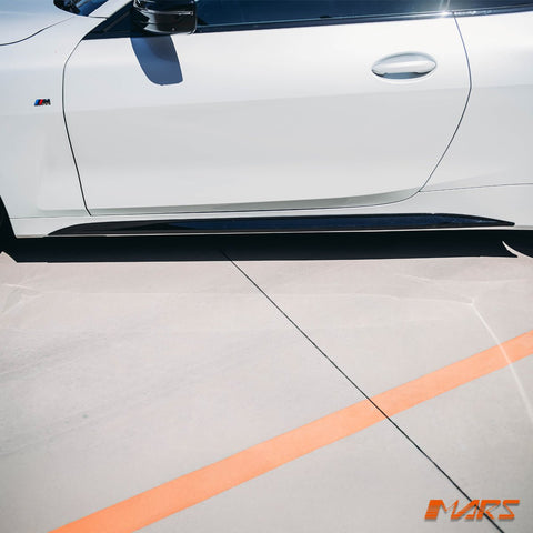 Gloss Black M Performance Style Lower Side Skirts Trim Bodykit for BMW 4 Series G22 G23 M Sport - Mars Performance