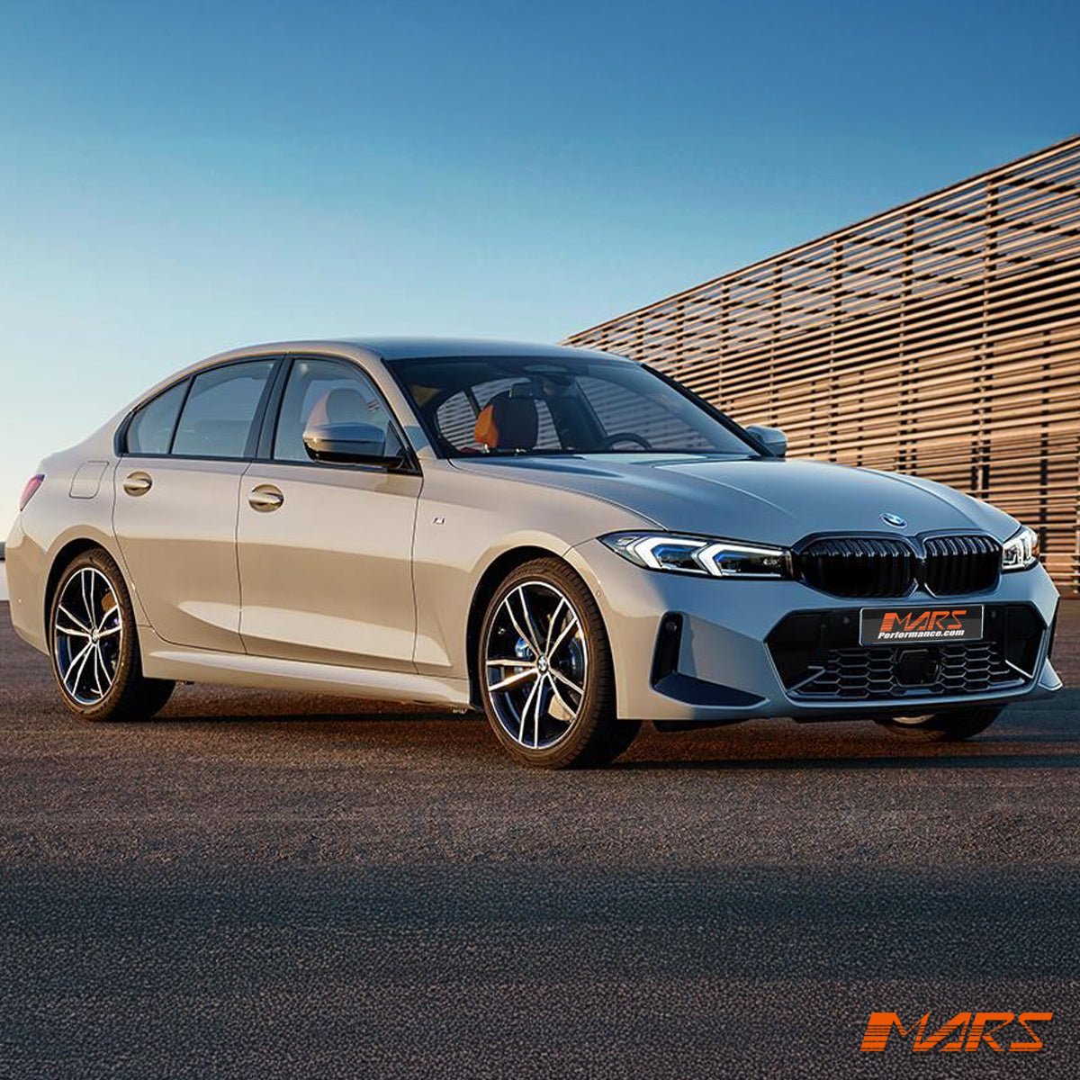 Gloss Black M Sport Style Front Bumper Bar Grill Grille Bodykit for BMW 3 - Series G20 Sedan & G21 Wagon, LCI 2022 - 2024 - Mars Performance