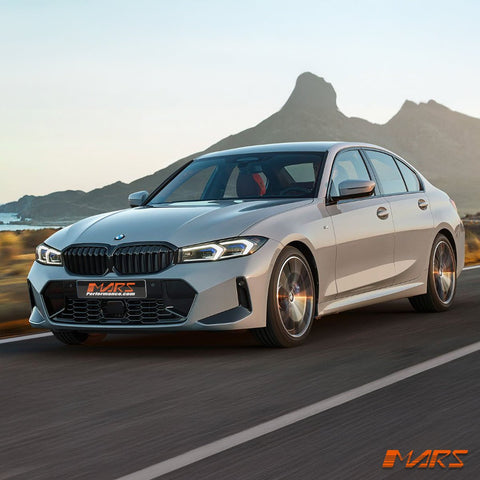 Gloss Black M Sport Style Front Bumper Bar Grill Grille Bodykit for BMW 3 - Series G20 Sedan & G21 Wagon, LCI 2022 - 2024 - Mars Performance