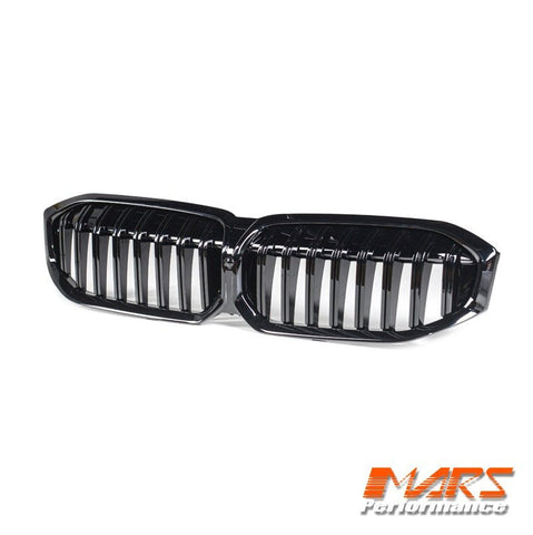 Gloss Black M Sport Style Front Bumper Bar Grill Grille Bodykit for BMW 3 - Series G20 Sedan & G21 Wagon, LCI 2022 - 2024 - Mars Performance