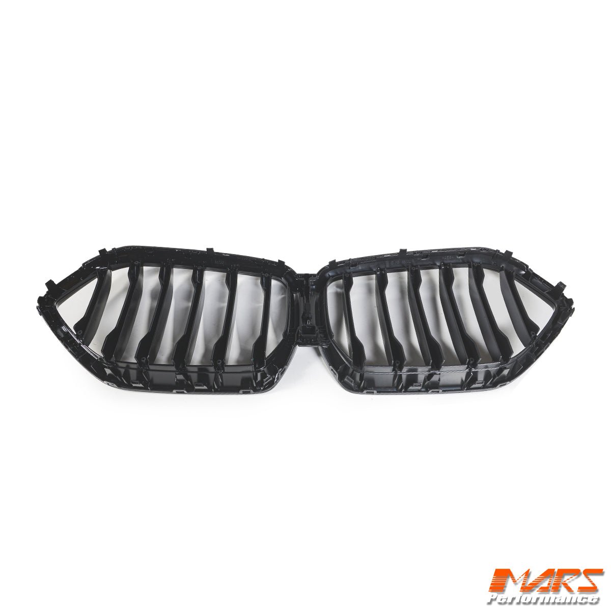 Gloss Black M Sport Style Front Bumper Bar Kidney Grille Grill Bodykit for BMW X6 G06 2019 - 2023 Pre LCI - Mars Performance