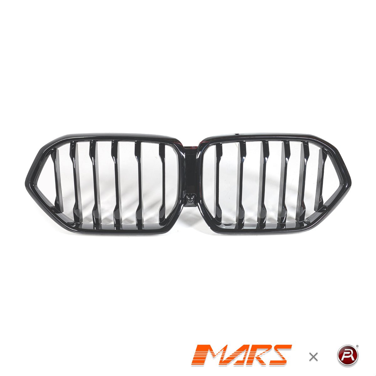 Gloss Black M Sport Style Front Bumper Bar Kidney Grille Grill Bodykit for BMW X6 G06 2019 - 2023 Pre LCI - Mars Performance