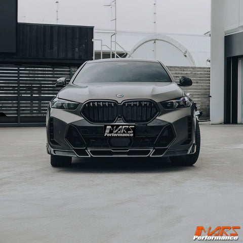 Gloss Black M Sport Style Front Bumper Bar Kidney Grille Grill Bodykit for BMW X6 G06 2019 - 2025 - Mars Performance