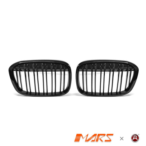 Gloss Black M Style Front Bumper bar Kidney Grille Bodykit for BMW X1 F48 Pre LCI 2015 - 2019 - Mars Performance