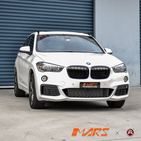 Gloss Black M Style Front Bumper bar Kidney Grille Bodykit for BMW X1 F48 Pre LCI 2015 - 2019 - Mars Performance