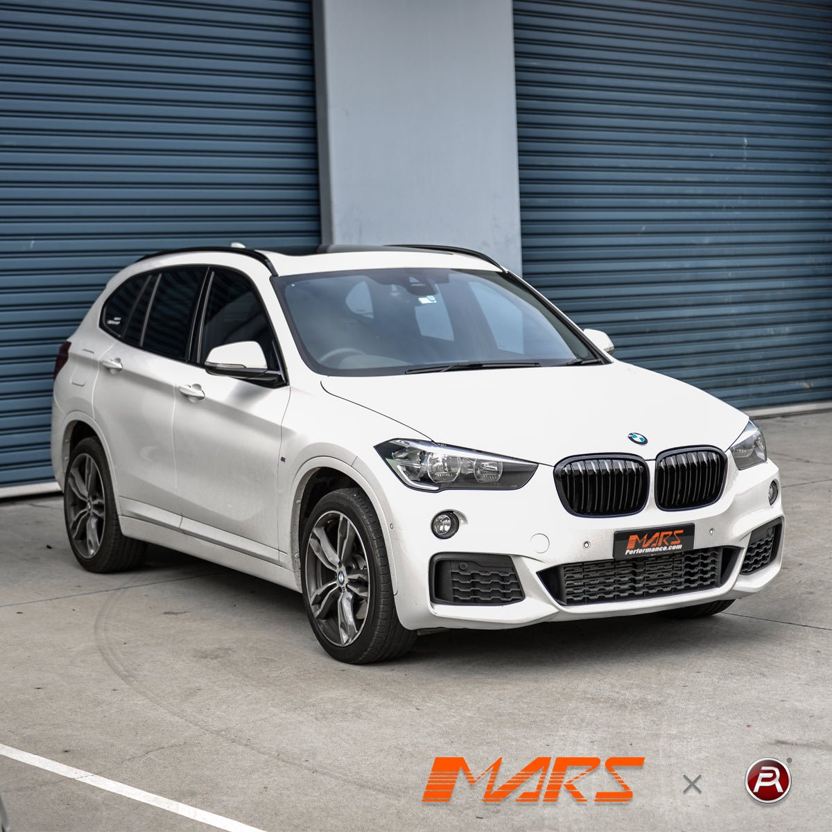 Gloss Black M Style Front Bumper bar Kidney Grille Bodykit for BMW X1 F48 Pre LCI 2015 - 2019 - Mars Performance