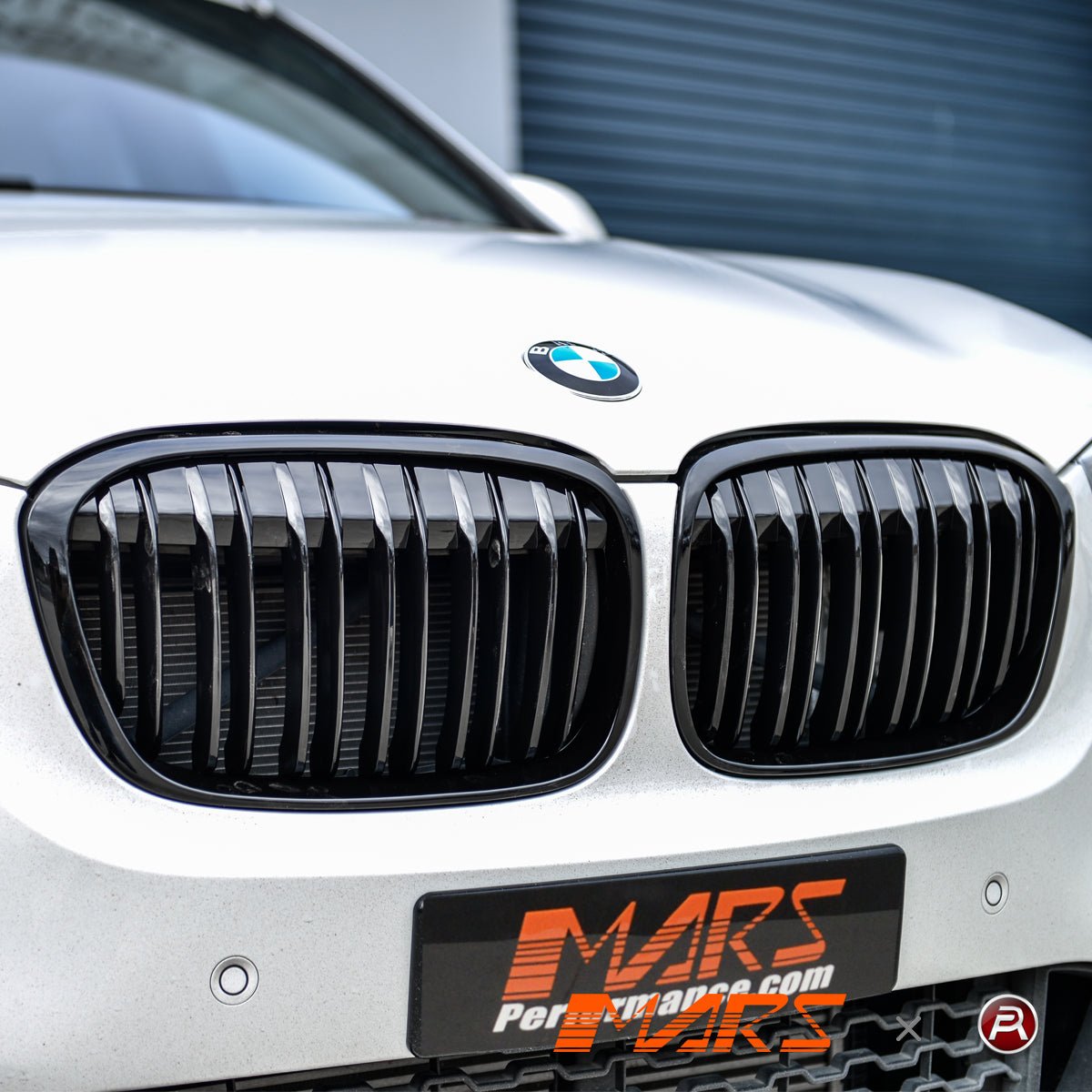 Gloss Black M Style Front Bumper bar Kidney Grille Bodykit for BMW X1 F48 Pre LCI 2015 - 2019 - Mars Performance