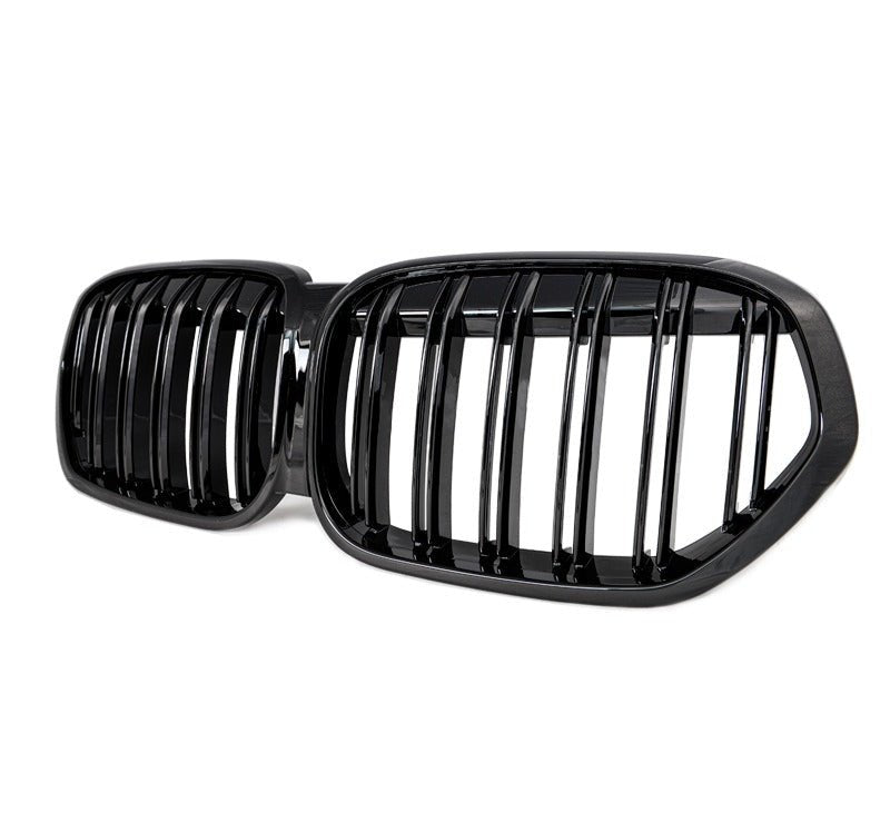 Gloss Black M Style Front Bumper bar Kidney Grille Grill Bodykit for BMW X1 F48 LCI 2019 - 2022 - Mars Performance