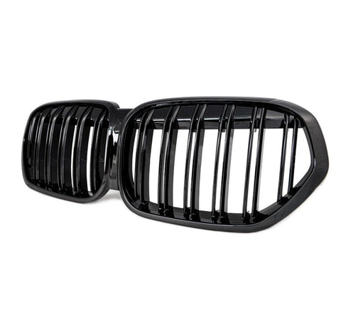Gloss Black M Style Front Bumper bar Kidney Grille Grill Bodykit for BMW X1 F48 LCI 2019 - 2022 - Mars Performance