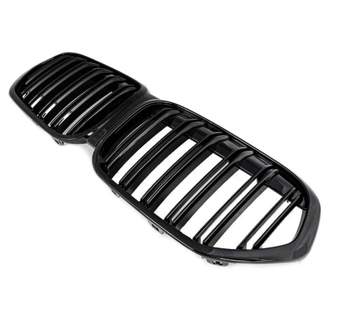 Gloss Black M Style Front Bumper bar Kidney Grille Grill Bodykit for BMW X1 F48 LCI 2019 - 2022 - Mars Performance