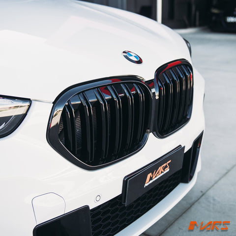 Gloss Black M Style Front Bumper bar Kidney Grille Grill Bodykit for BMW X1 F48 LCI 2019 - 2022 - Mars Performance