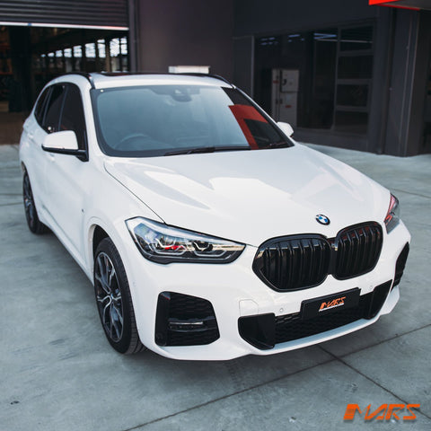 Gloss Black M Style Front Bumper bar Kidney Grille Grill Bodykit for BMW X1 F48 LCI 2019 - 2022 - Mars Performance