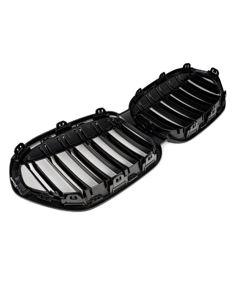Gloss Black M Style Front Bumper bar Kidney Grille Grill Bodykit for BMW X1 F48 LCI 2019 - 2022 - Mars Performance