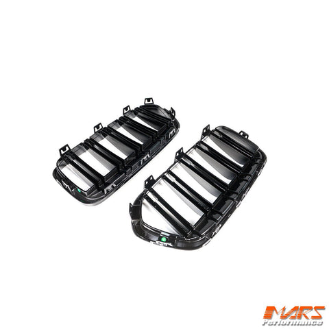 Gloss Black M Style Front Bumper bar Kidney Grille Grill Bodykit for BMW X2 F39 2017 - 2022 - Mars Performance