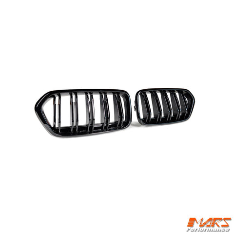 Gloss Black M Style Front Bumper bar Kidney Grille Grill Bodykit for BMW X2 F39 2017 - 2022 - Mars Performance