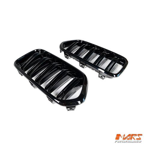 Gloss Black M Style Front Bumper bar Kidney Grille Grill Bodykit for BMW X2 F39 2017 - 2022 - Mars Performance