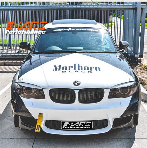 Gloss Black M2 style Front Bumper bar Kidney Grille Grill Bodykit for BMW E87 E81 LCI Hatch 10 - 11 & E82 E88 Coupe 08 - 13 - Mars Performance