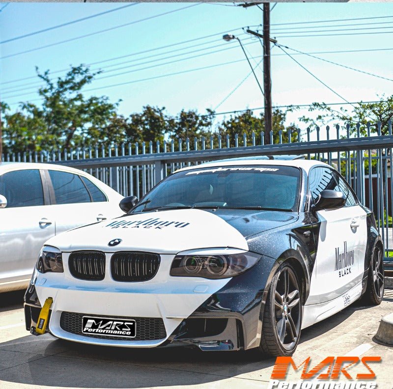 Gloss Black M2 style Front Bumper bar Kidney Grille Grill Bodykit for BMW E87 E81 LCI Hatch 10 - 11 & E82 E88 Coupe 08 - 13 - Mars Performance