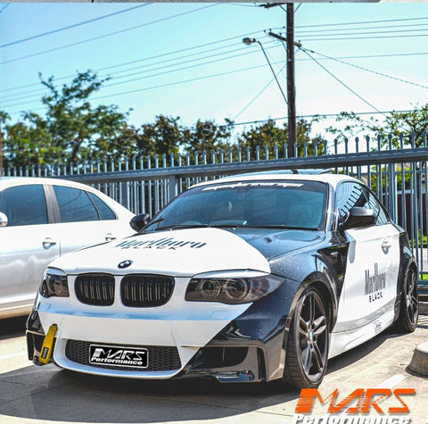 Gloss Black M2 style Front Bumper bar Kidney Grille Grill Bodykit for BMW E87 E81 LCI Hatch 10 - 11 & E82 E88 Coupe 08 - 13 - Mars Performance