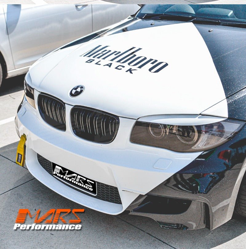 Gloss Black M2 style Front Bumper bar Kidney Grille Grill Bodykit for BMW E87 E81 LCI Hatch 10 - 11 & E82 E88 Coupe 08 - 13 - Mars Performance