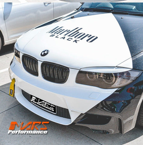 Gloss Black M2 style Front Bumper bar Kidney Grille Grill Bodykit for BMW E87 E81 LCI Hatch 10 - 11 & E82 E88 Coupe 08 - 13 - Mars Performance