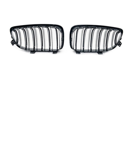 Gloss Black M2 style Front Bumper bar Kidney Grille Grill Bodykit for BMW E87 E81 LCI Hatch 10 - 11 & E82 E88 Coupe 08 - 13 - Mars Performance
