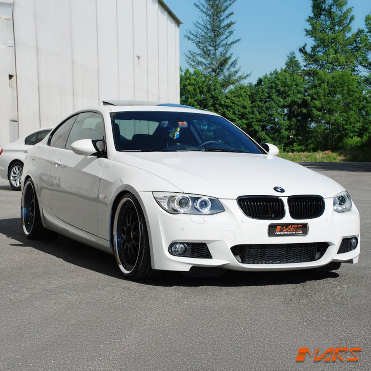 Gloss Black M3 Style Front Bumper Bar Grille Grill Bodykit for BMW 3 Series E92 Coupe & E93 Convertible LCI 2010 - 2013 - Mars Performance