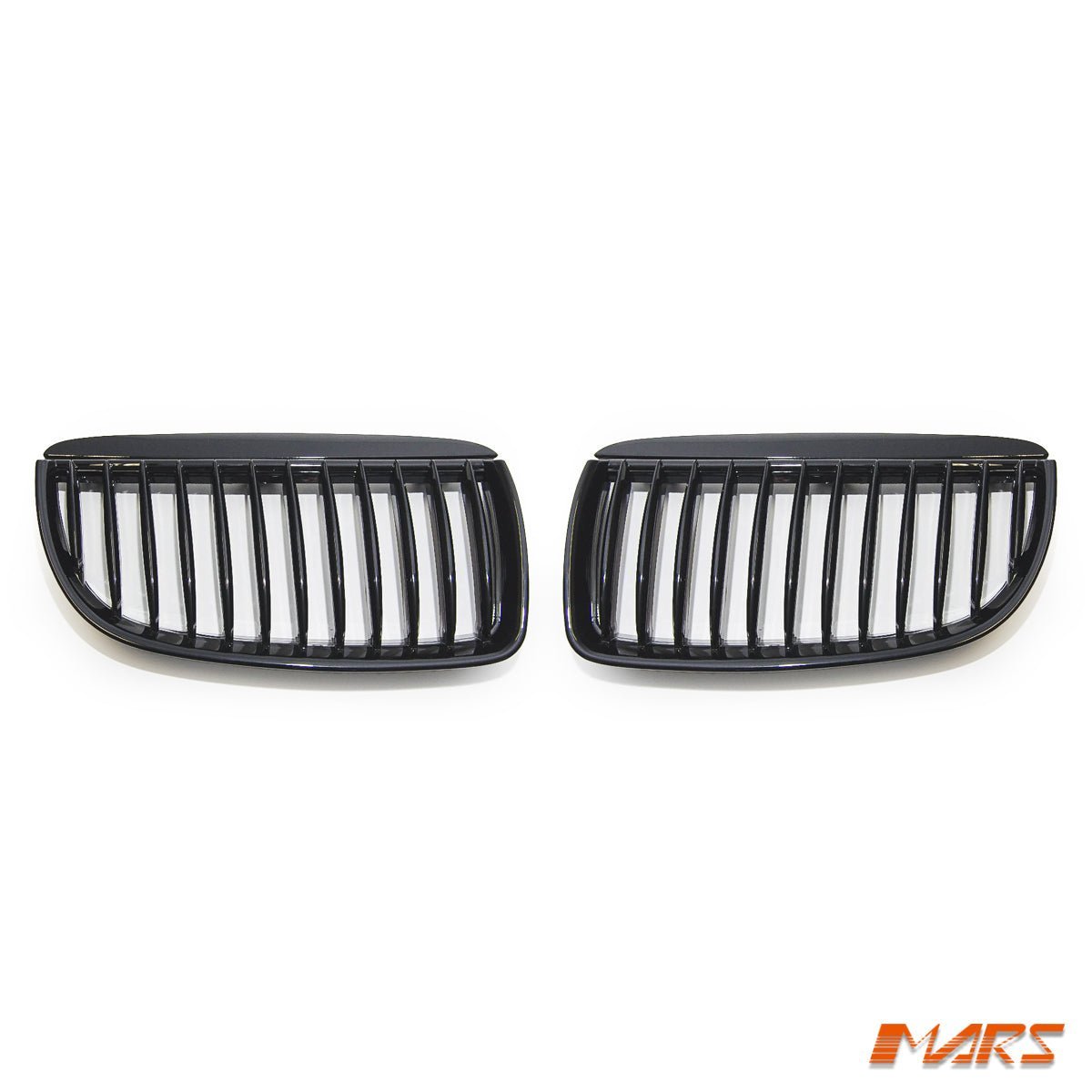 Gloss Black M3 style Front Bumper Bar Kidney Grille Grill Bodykit for BMW 3 - Series E90 Sedan & E91 Wagon Pre LCI 2005 - 2008 - Mars Performance