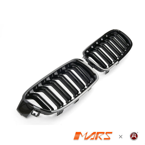 Gloss Black M3 Style Front Bumper Bar Kidney Grille Grill Bodykit for BMW 3 Series F30 Sedan & F31 Wagon 2012 - 2018 - Mars Performance