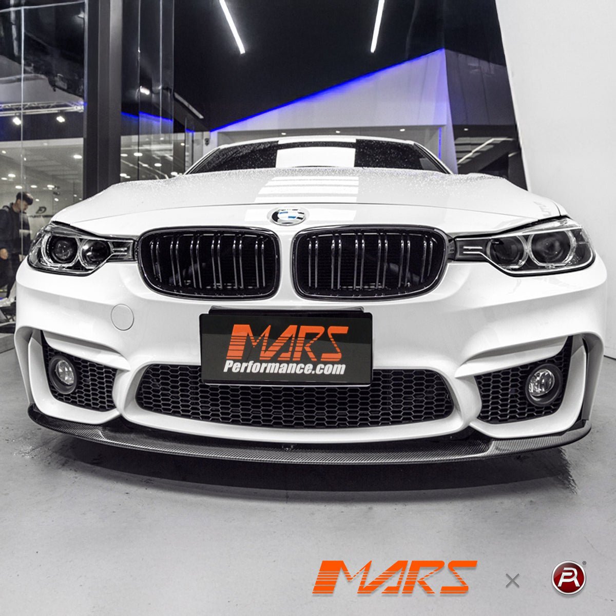 Gloss Black M3 Style Front Bumper Bar Kidney Grille Grill Bodykit for BMW 3 Series F30 Sedan & F31 Wagon 2012 - 2018 - Mars Performance