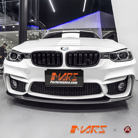 Gloss Black M3 Style Front Bumper Bar Kidney Grille Grill Bodykit for BMW 3 Series F30 Sedan & F31 Wagon 2012 - 2018 - Mars Performance
