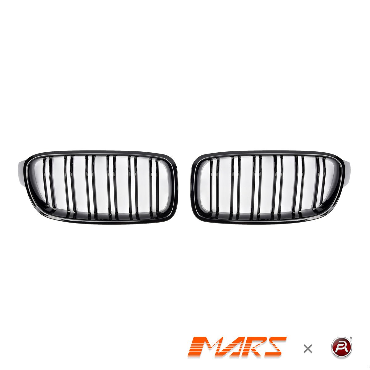 Gloss Black M3 Style Front Bumper Bar Kidney Grille Grill Bodykit for BMW 3 Series F30 Sedan & F31 Wagon 2012 - 2018 - Mars Performance