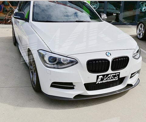 Gloss Black M4 style Front Bumper Bar Bodykit Kidney Grille Grill for BMW 1 Series F20 Hatch Pre LCI 2011 - 2015 - Mars Performance