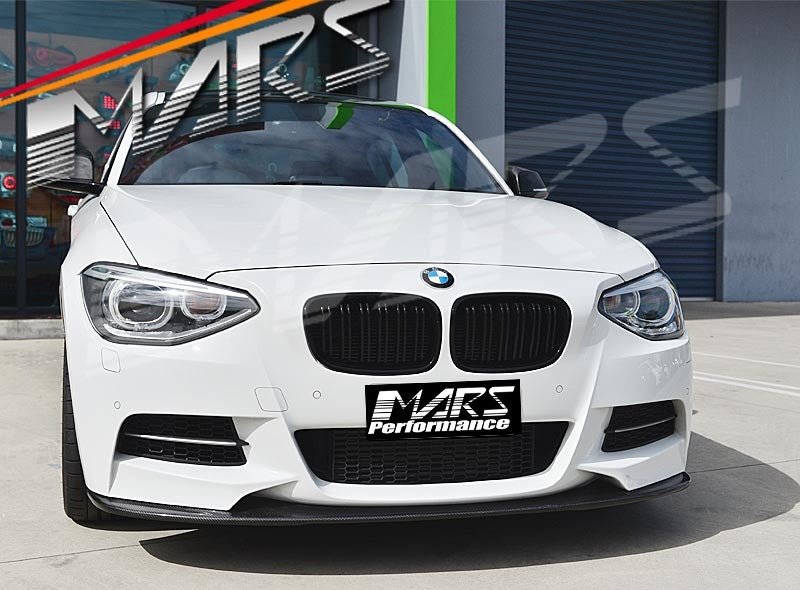 Gloss Black M4 style Front Bumper Bar Bodykit Kidney Grille Grill for BMW 1 Series F20 Hatch Pre LCI 2011 - 2015 - Mars Performance
