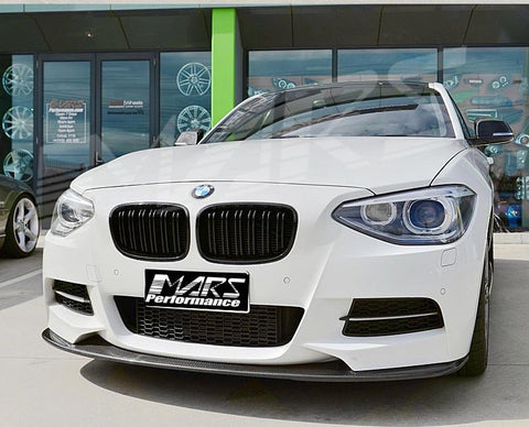 Gloss Black M4 style Front Bumper Bar Bodykit Kidney Grille Grill for BMW 1 Series F20 Hatch Pre LCI 2011 - 2015 - Mars Performance