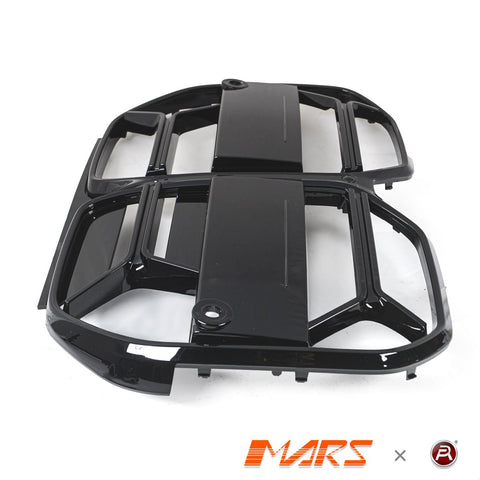 Gloss Black M4 Style Front Bumper Bar Grill Grille Bodykit for BMW 4 - Series G26 Gran Coupe 2021 - 2025 - Mars Performance