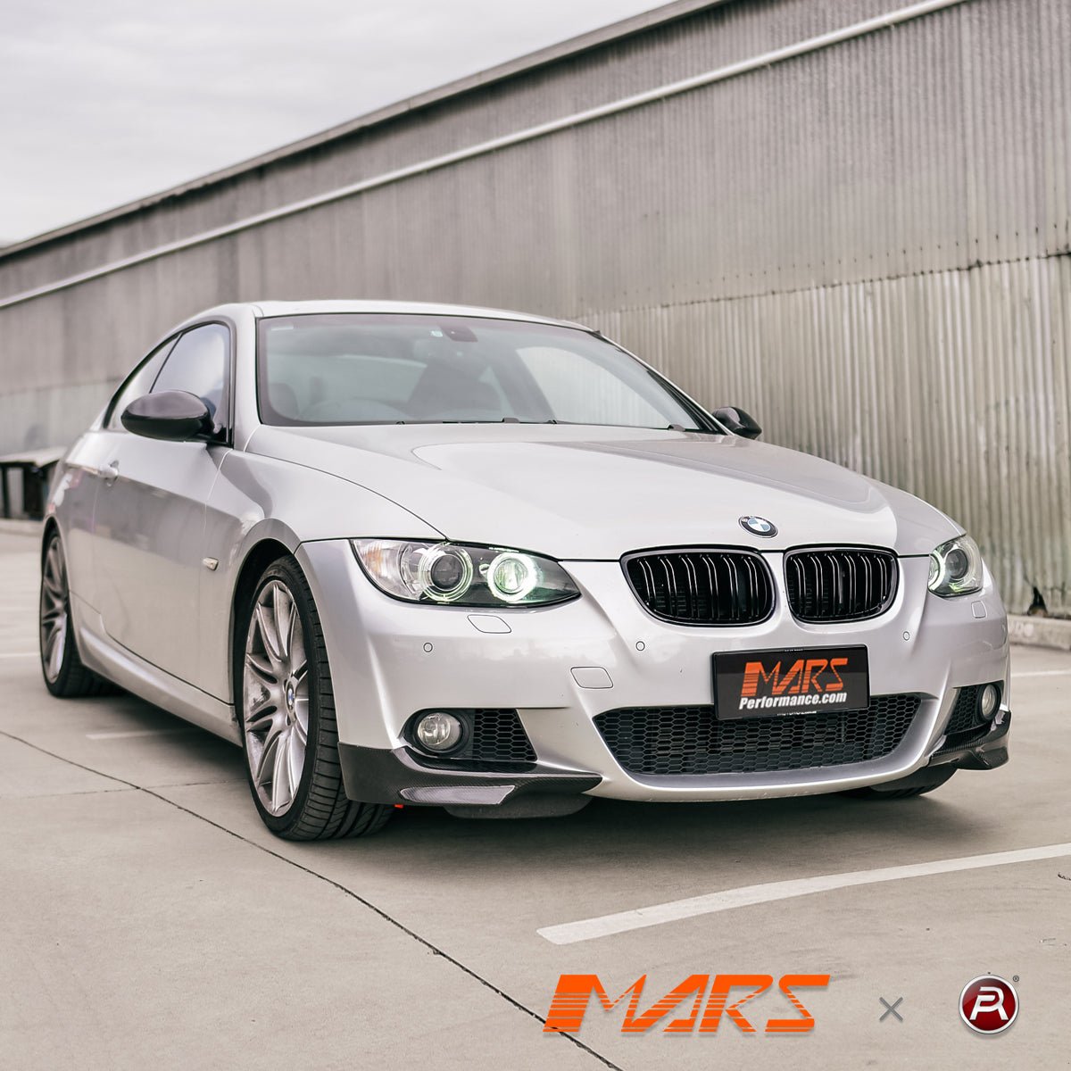 Gloss Black M4 Style Front Bumper bar Grille Grill Bodykit for BMW 3 Series E92 Coupe & E93 Convertible Pre LCI 2006 - 2009 - Mars Performance