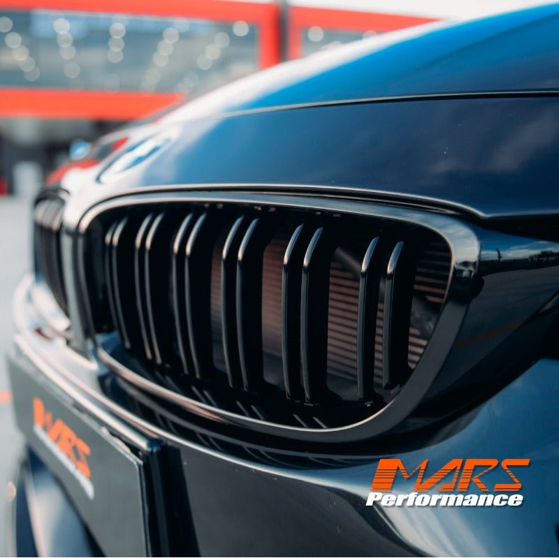 Gloss Black M4 Style Front Bumper Bar Grille Grill Bodykit for BMW 4 Series F32 F33 F36 & F80 M3 F82 F83 M4 - Mars Performance