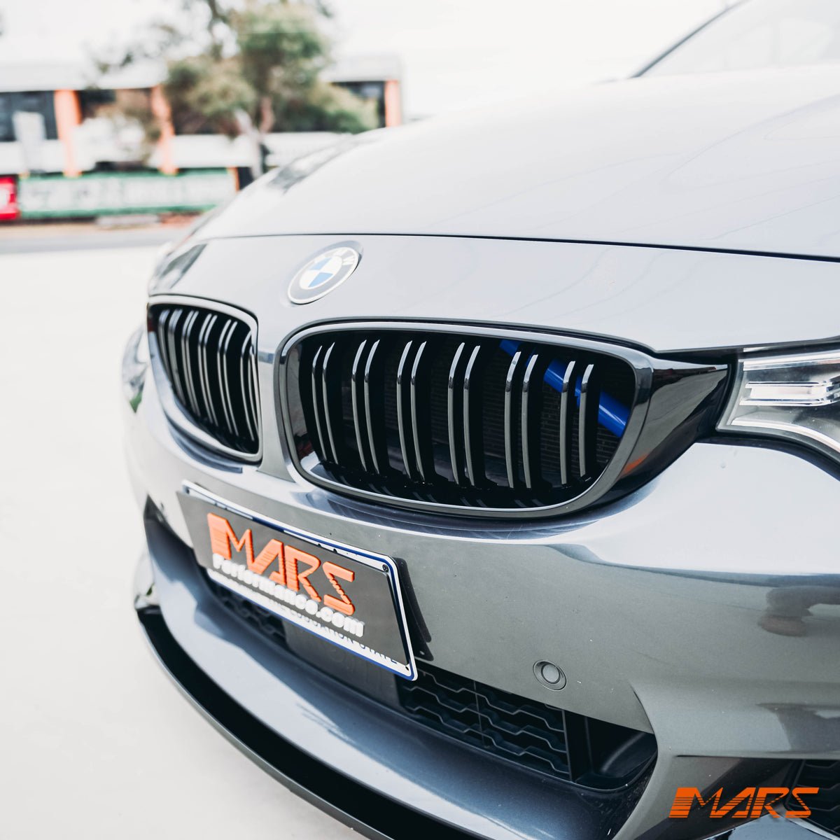 Gloss Black M4 Style Front Bumper Bar Grille Grill Bodykit for BMW 4 Series F32 F33 F36 & F80 M3 F82 F83 M4 - Mars Performance