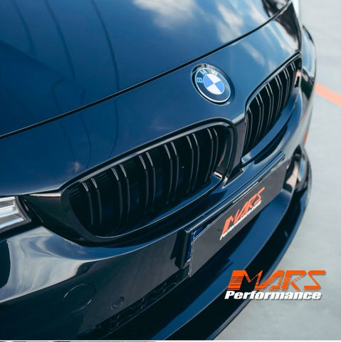 Gloss Black M4 Style Front Bumper Bar Grille Grill Bodykit for BMW 4 Series F32 F33 F36 & F80 M3 F82 F83 M4 - Mars Performance