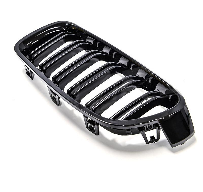 Gloss Black M4 Style Front Bumper Bar Grille Grill Bodykit for BMW 4 Series F32 F33 F36 & F80 M3 F82 F83 M4 - Mars Performance