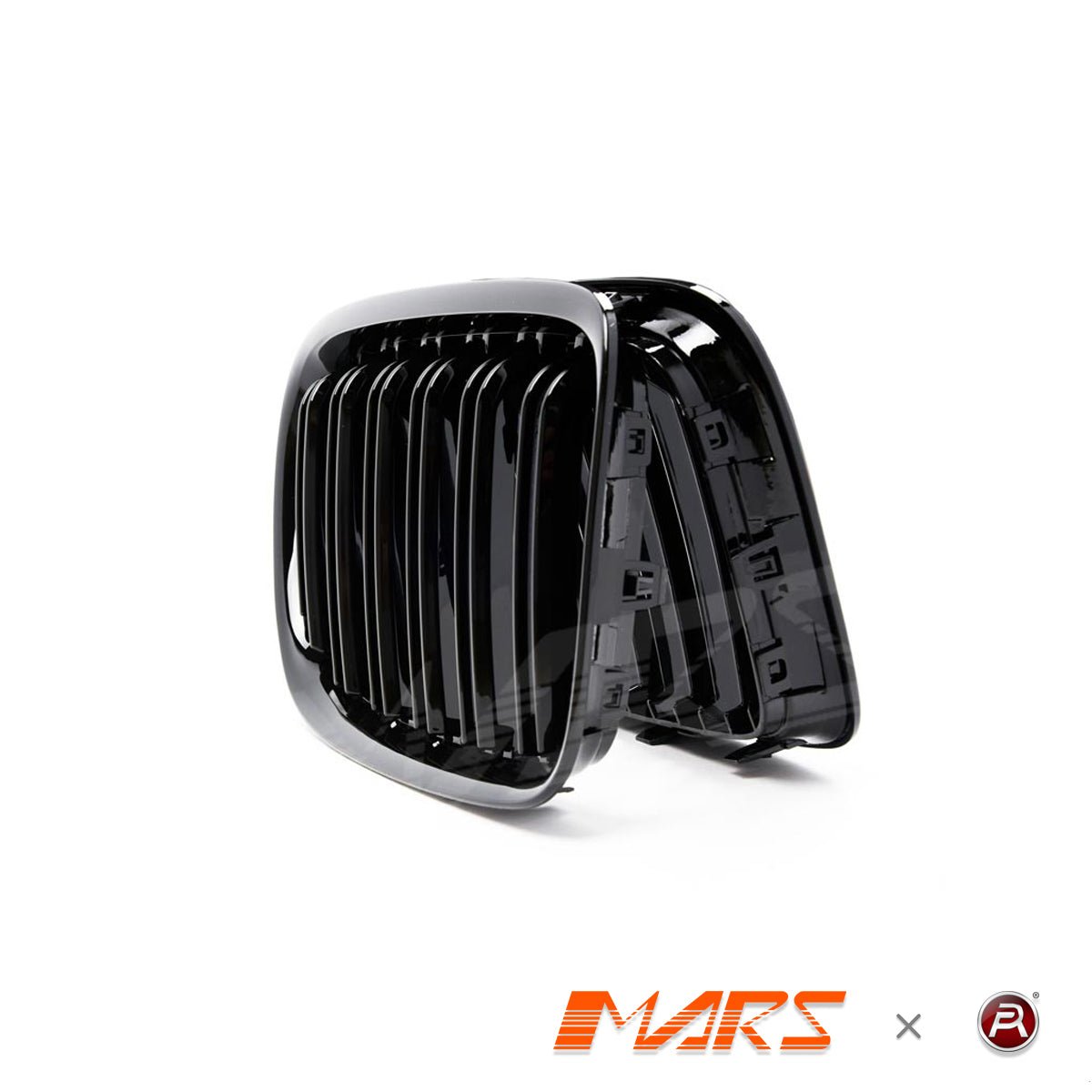 Gloss Black M4 Style Front Bumper bar Kidney Grille Grill Bodykit for BMW X1 E84 2009 - 2014 - Mars Performance